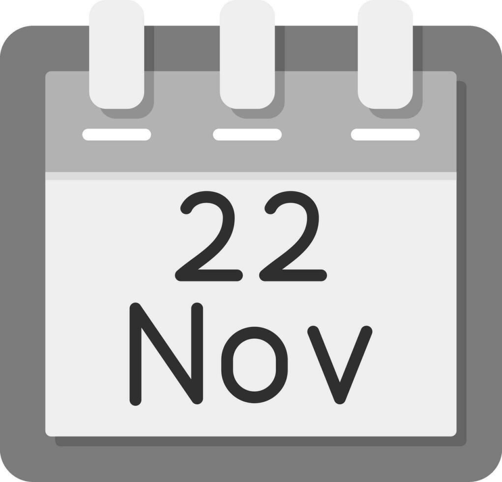 November 22 Vektor Symbol