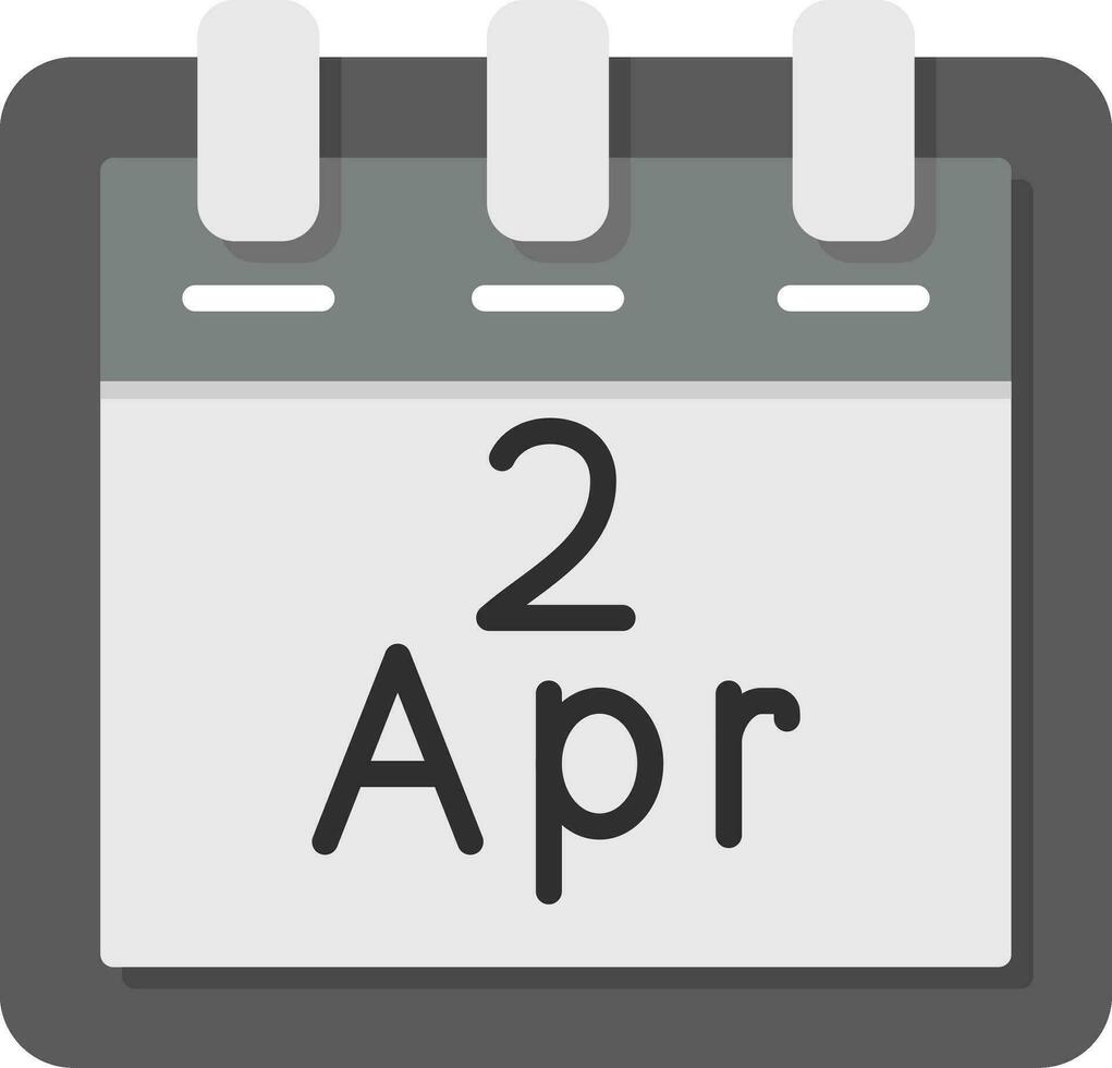 April 2 Vektor Symbol