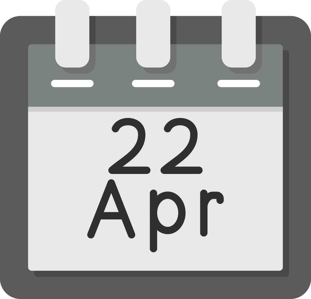 April 22 Vektor Symbol