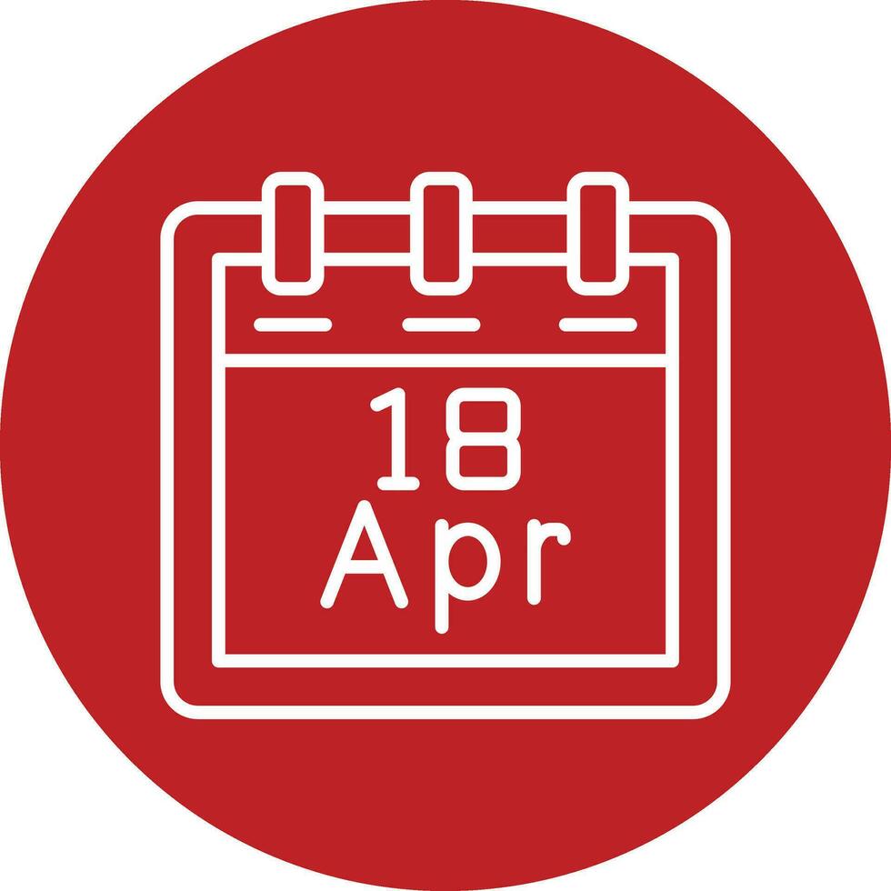 April 18 Vektor Symbol