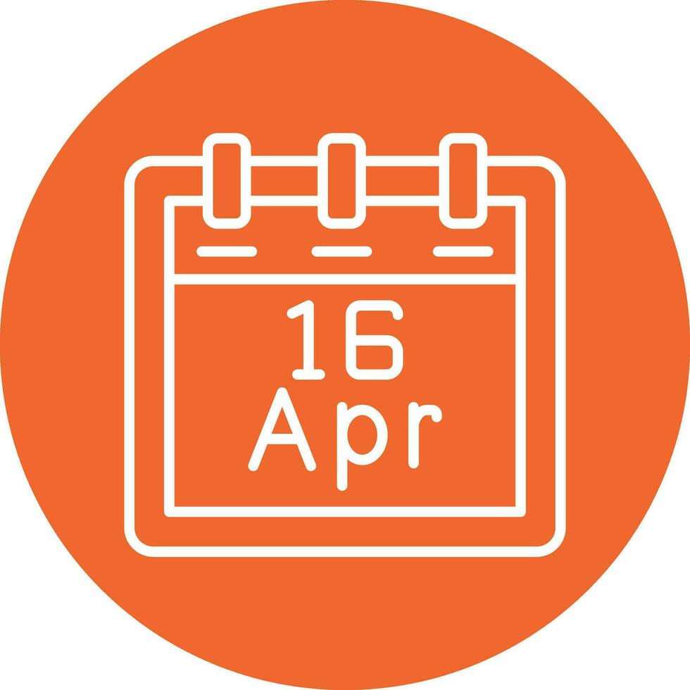 April 16 Vektor Symbol