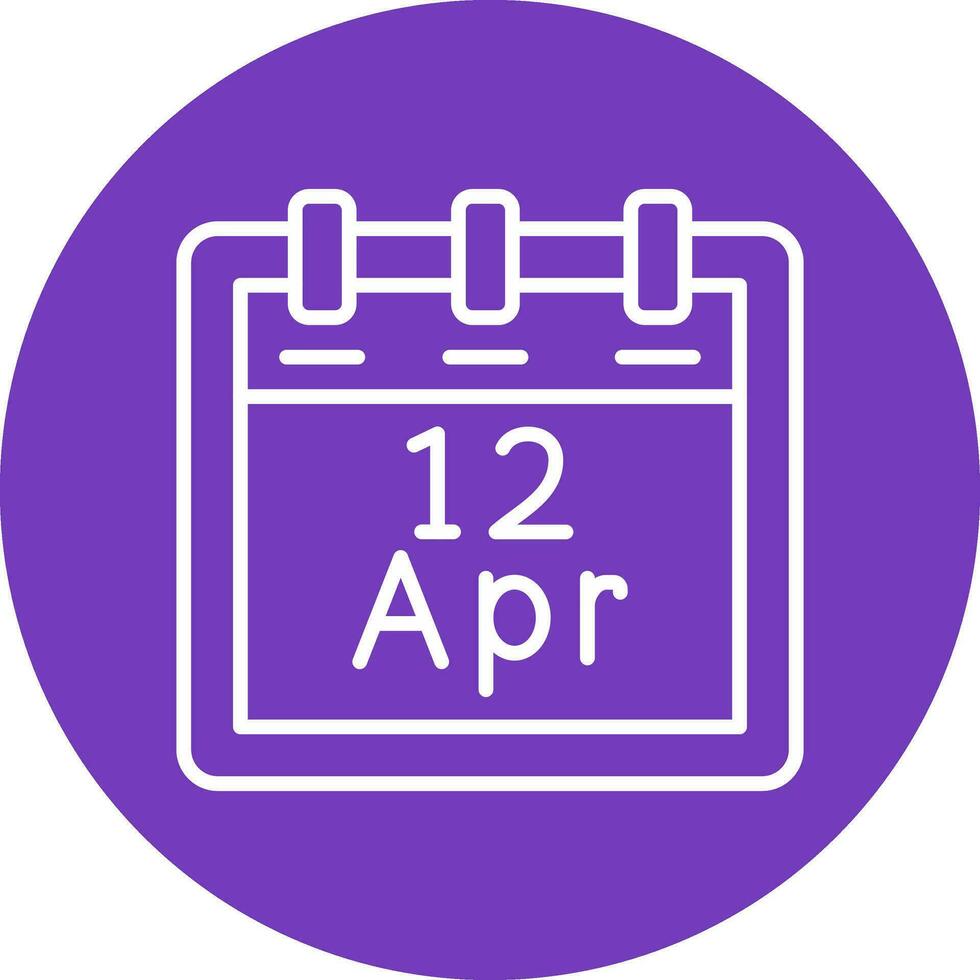 April 12 Vektor Symbol