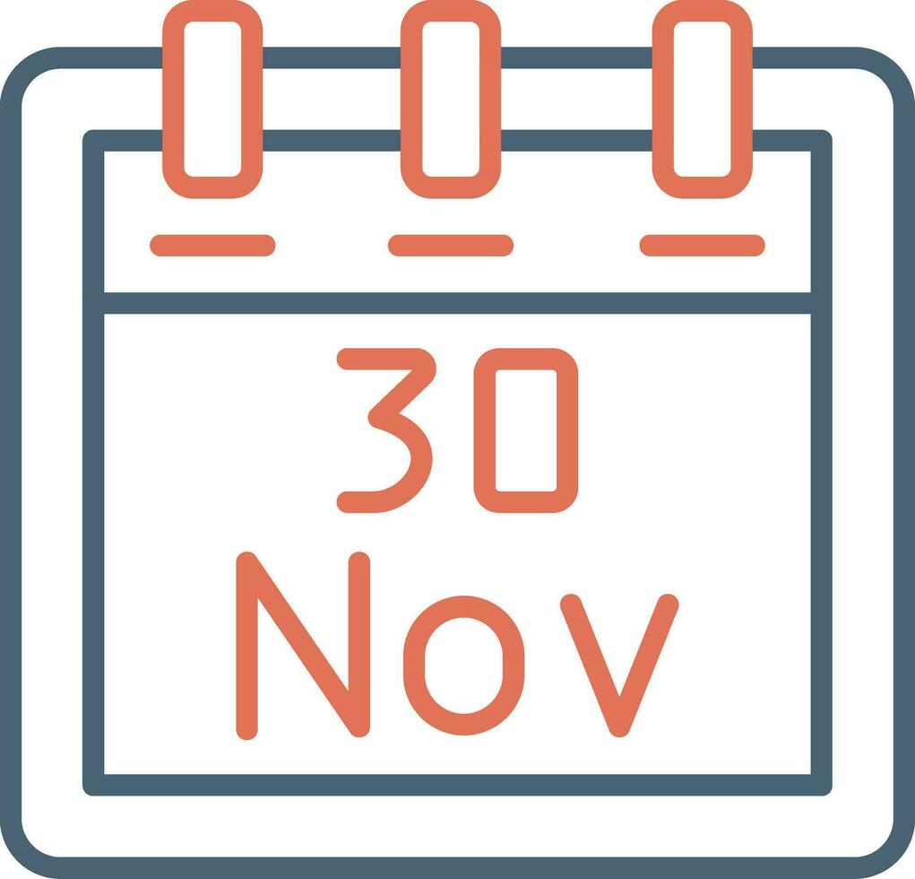 November 30 Vektor Symbol