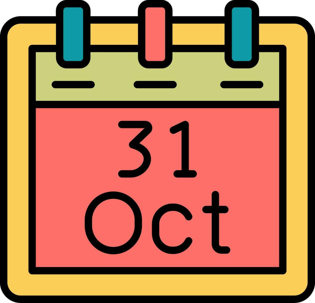 Oktober 31 Vektor Symbol