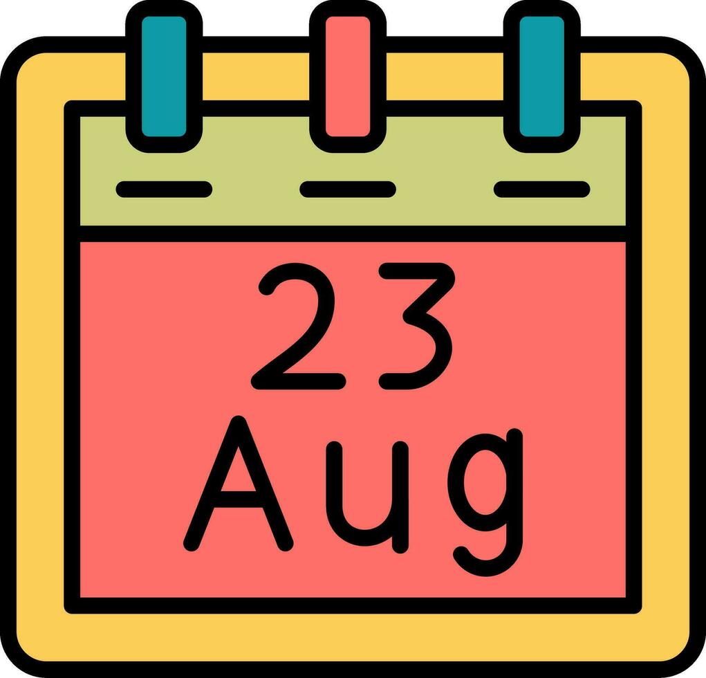 August 23 Vektor Symbol