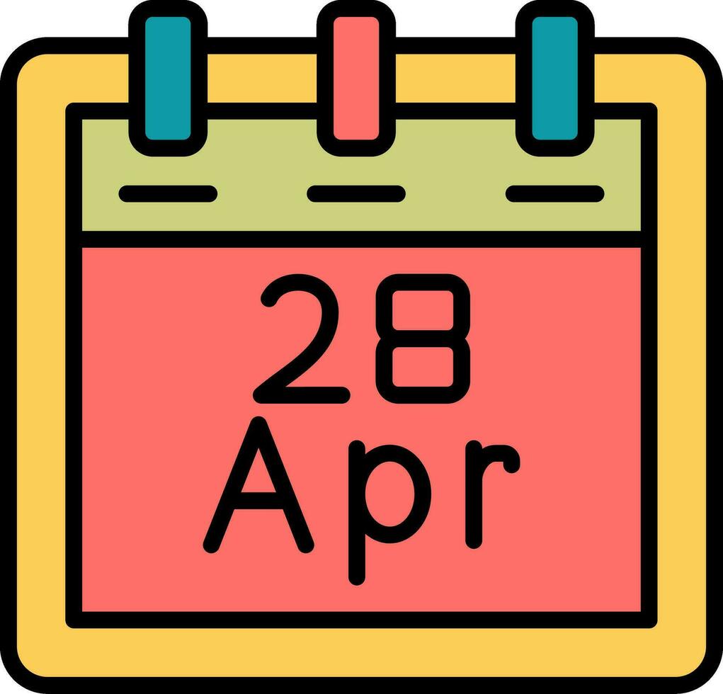 April 28 Vektor Symbol