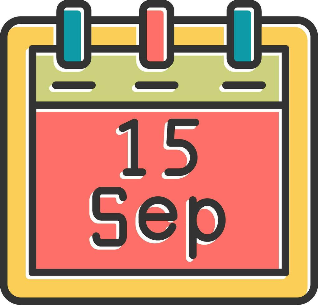 September 15 Vektor Symbol