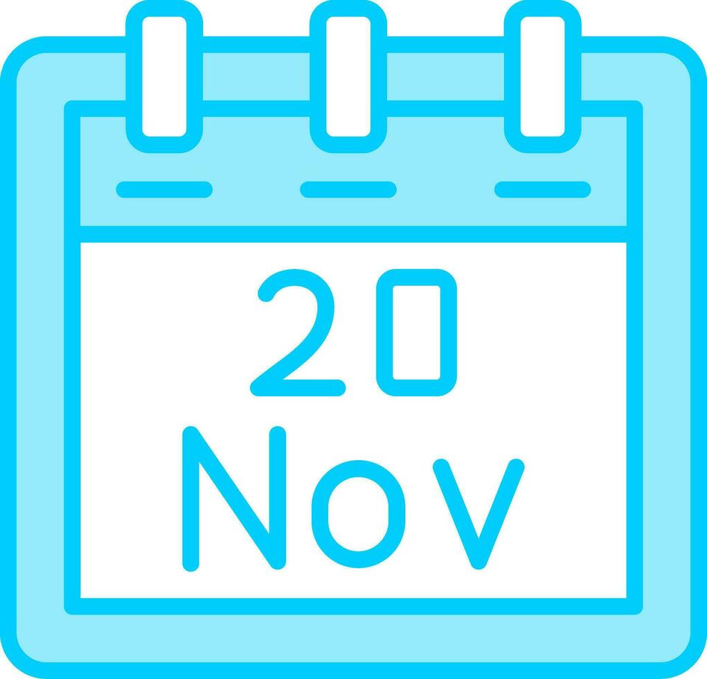 November 20 Vektor Symbol