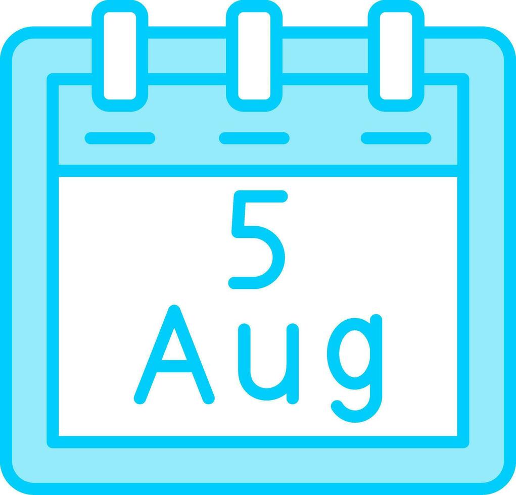 August 5 Vektor Symbol