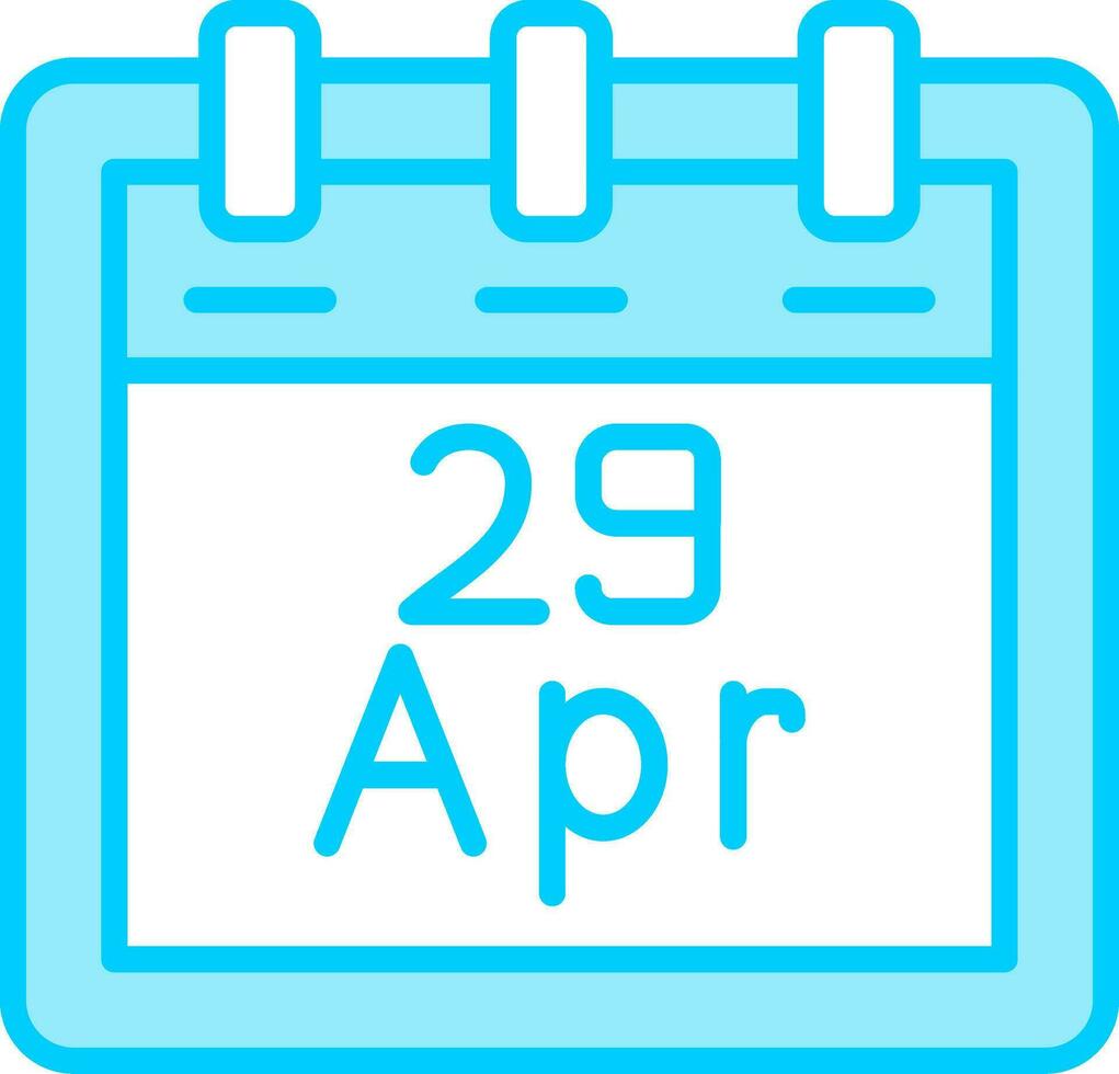 april 29 vektor ikon