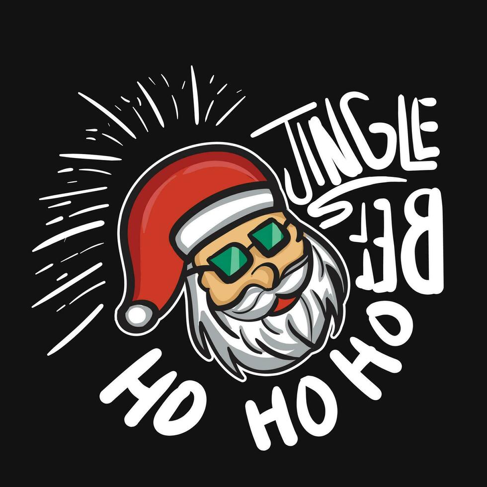 Weihnachtstag T-Shirt-Design-Vorlage vektor