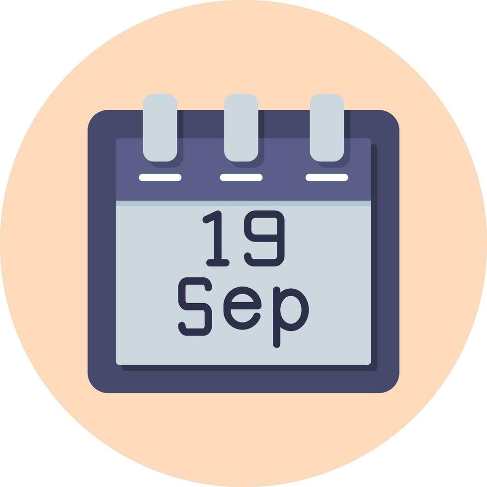 September 19 Vektor Symbol