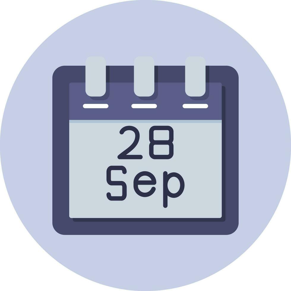 September 28 Vektor Symbol