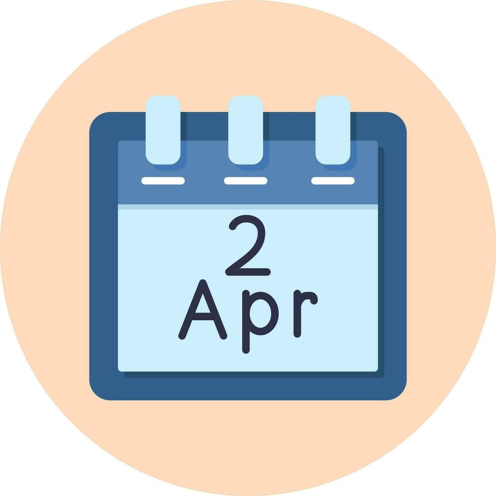 April 2 Vektor Symbol