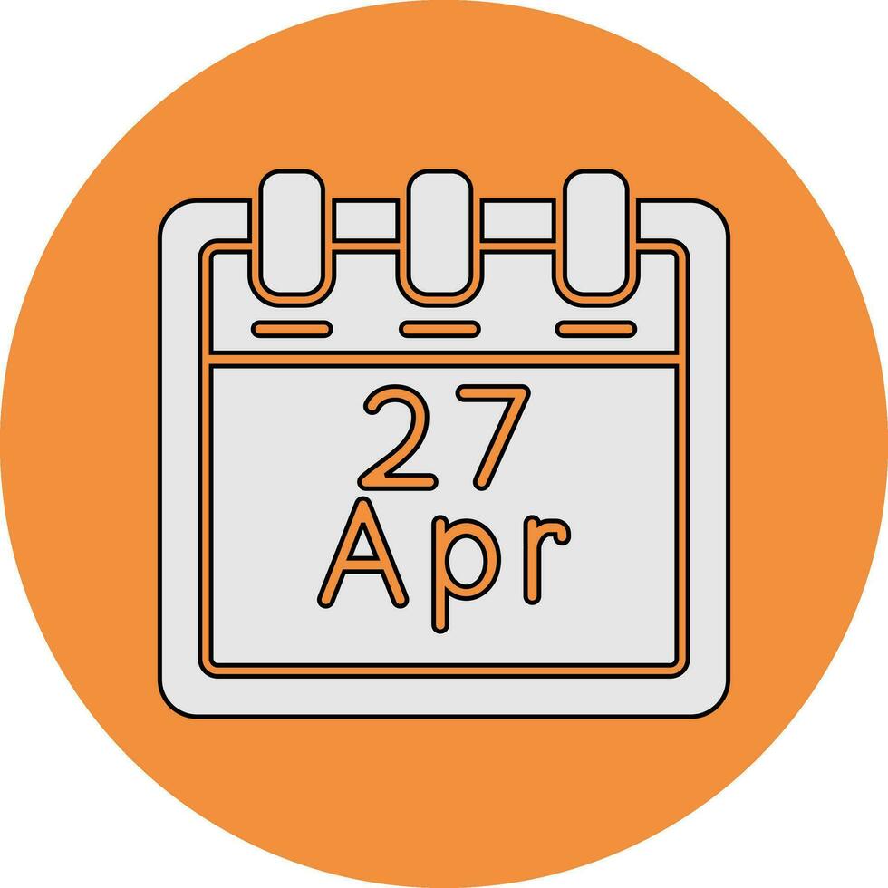 april 27 vektor ikon