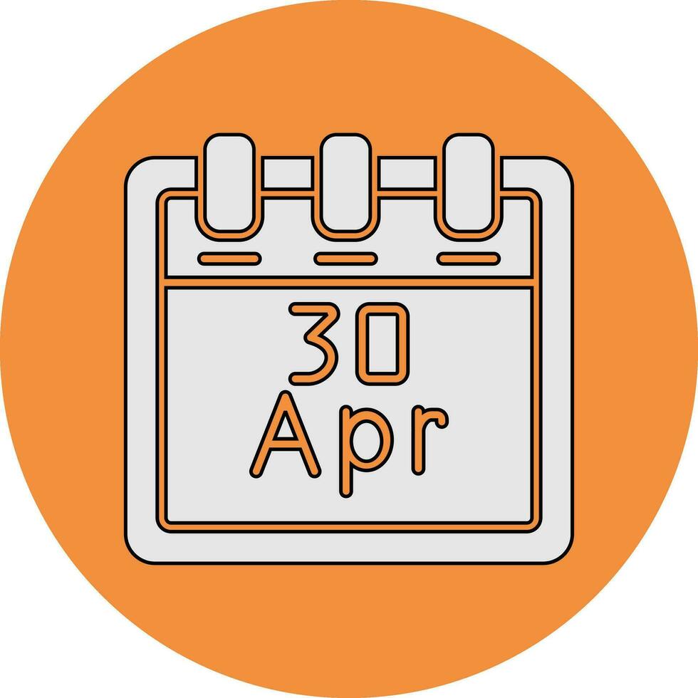 April 30 Vektor Symbol