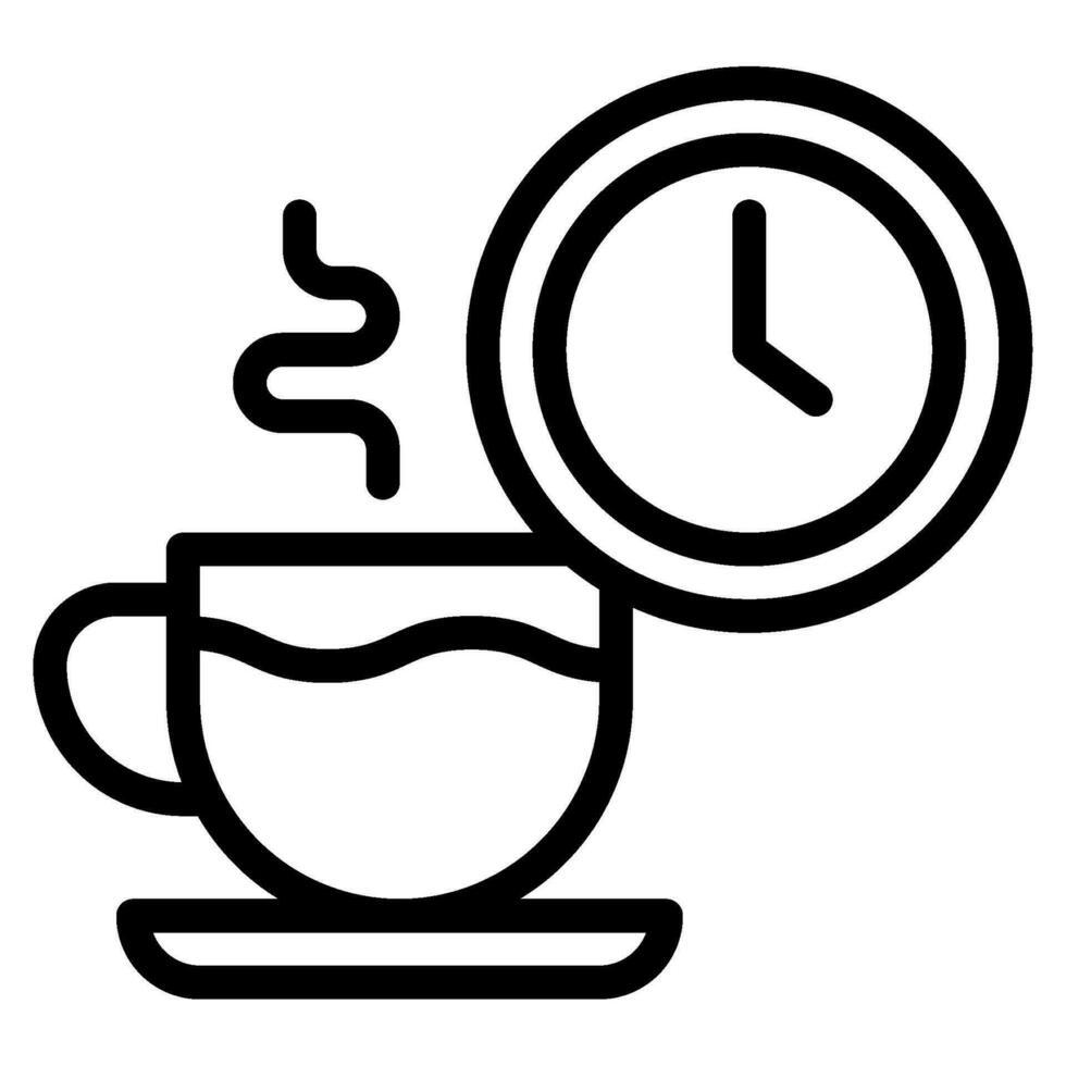Kaffee Zeit Symbol vektor