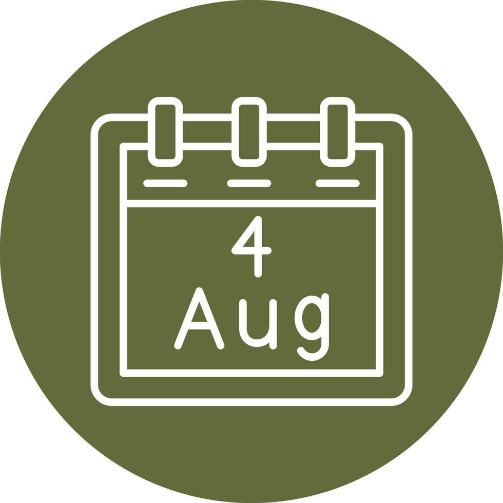 August 4 Vektor Symbol