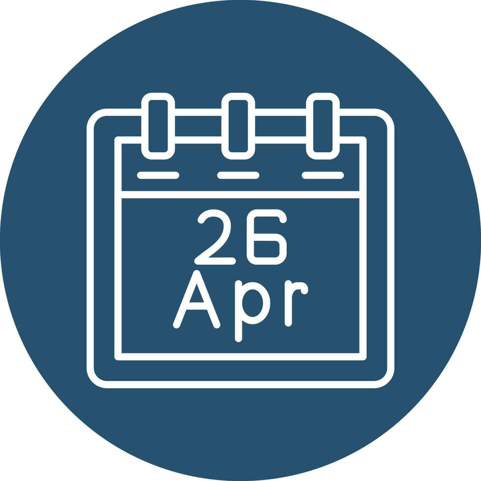 April 26 Vektor Symbol