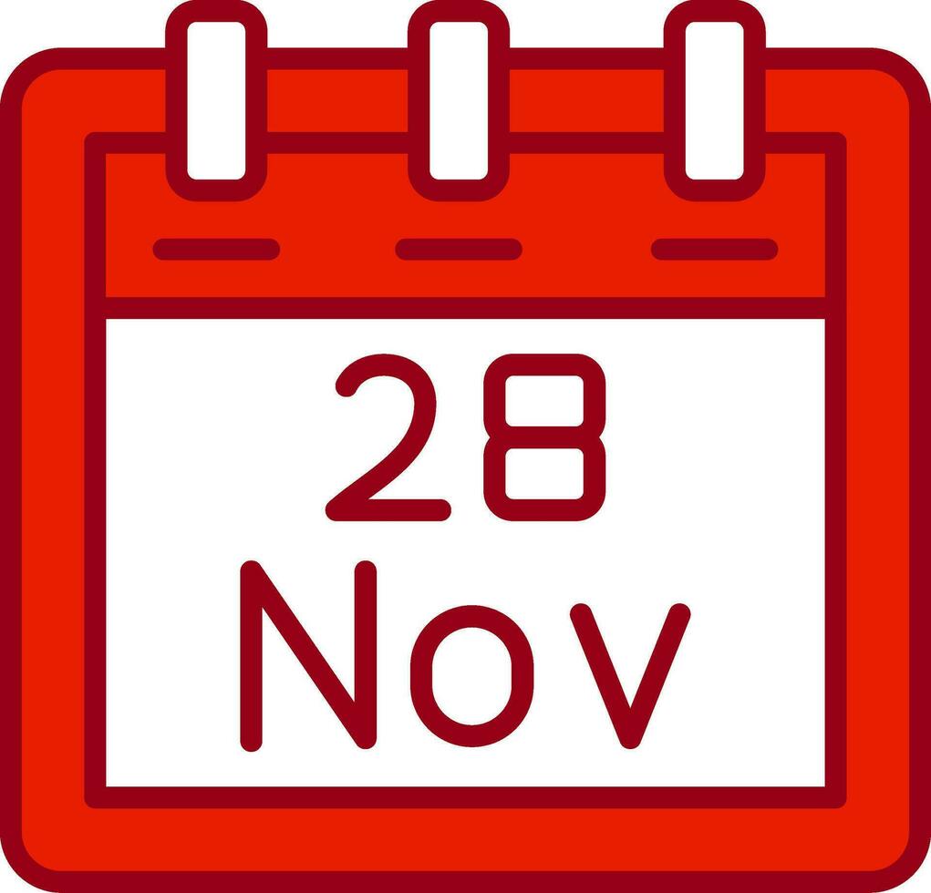 November 28 Vektor Symbol