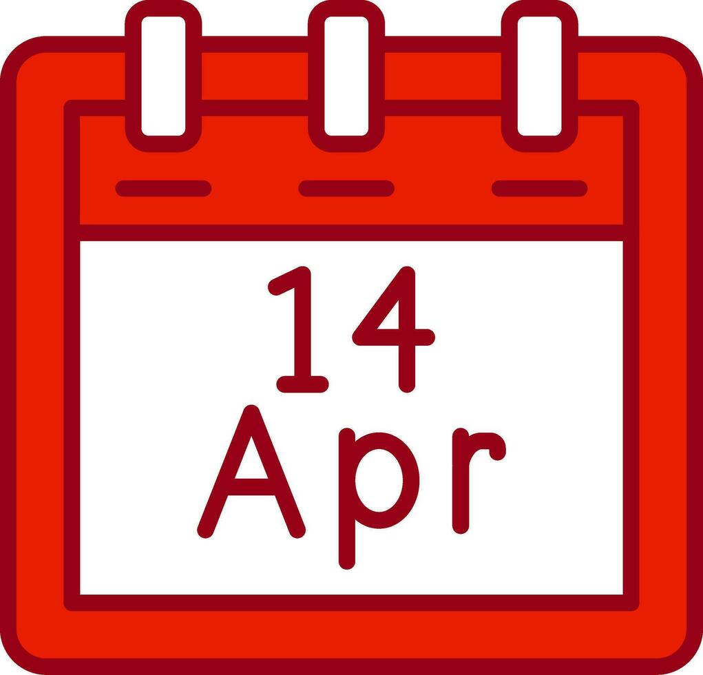 April 14 Vektor Symbol