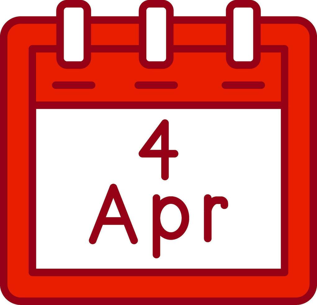 April 4 Vektor Symbol