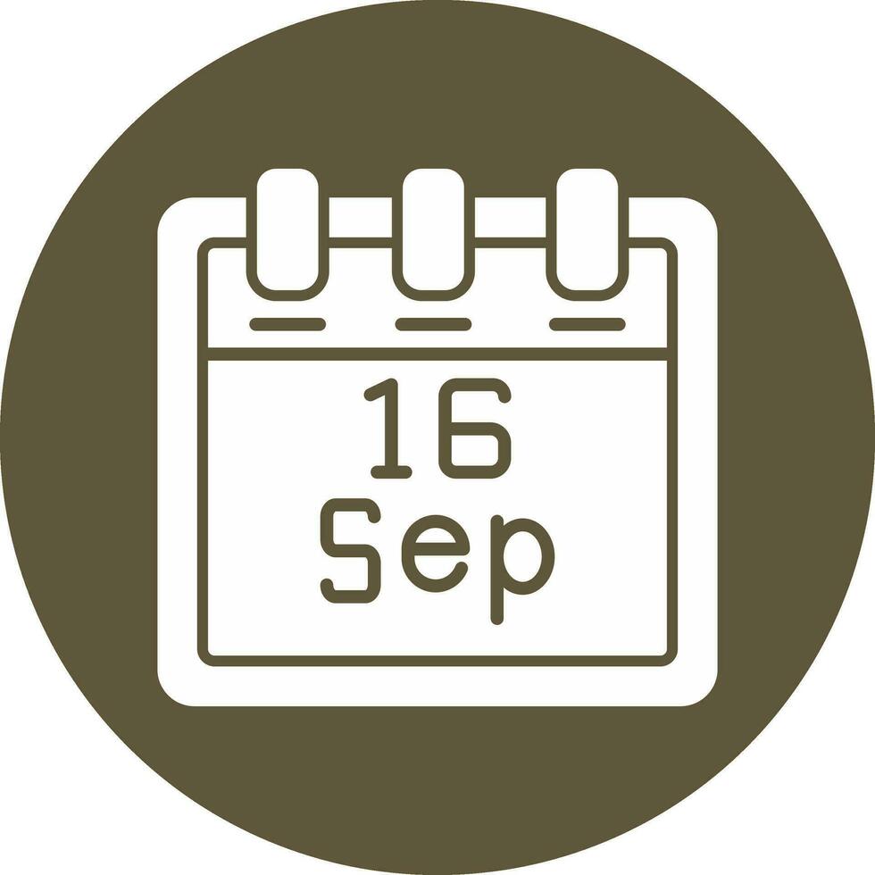 September 16 Vektor Symbol