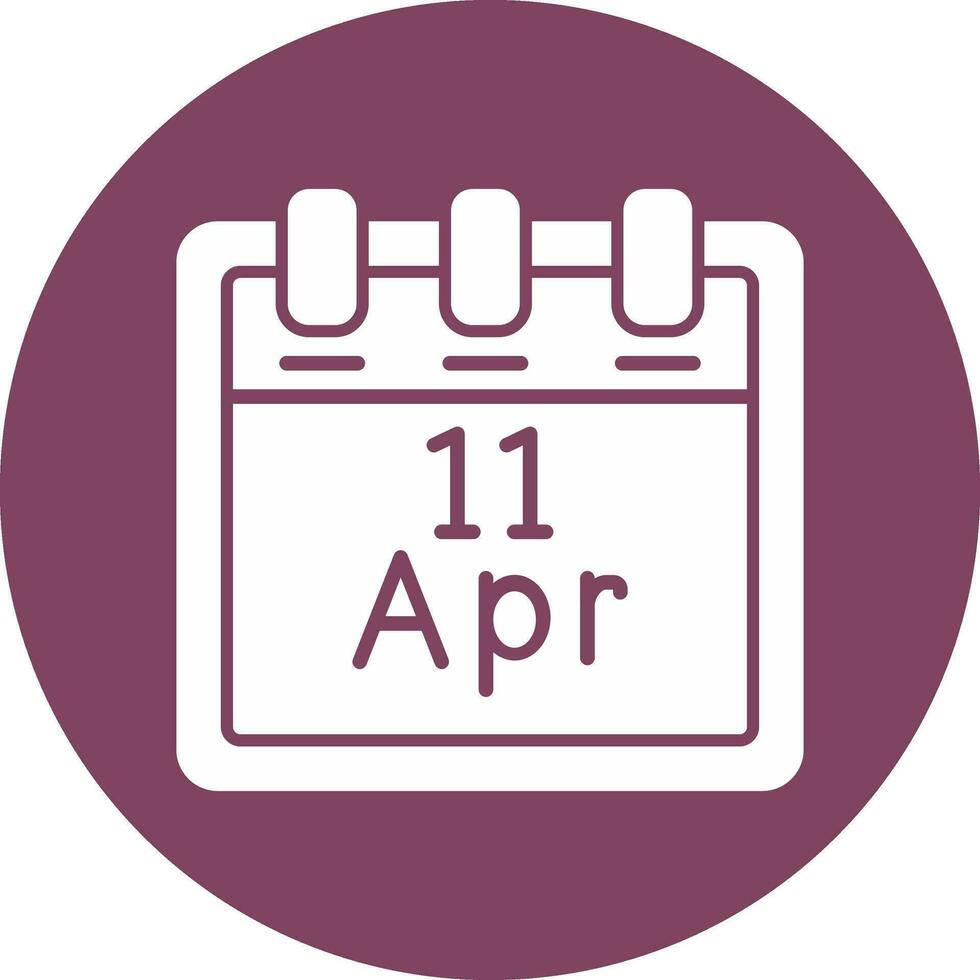 April 11 Vektor Symbol