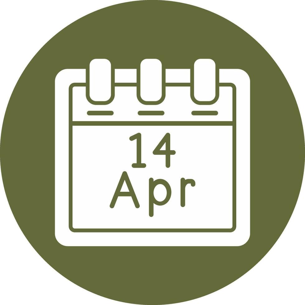 April 14 Vektor Symbol