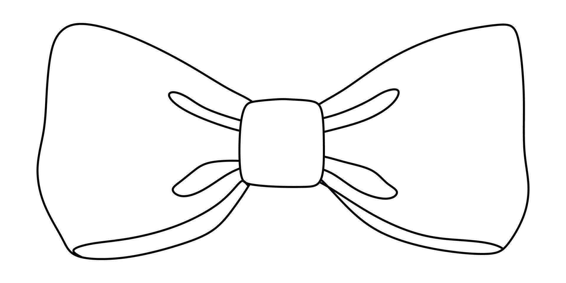 symbol av rosett. tunn linje ikon av mode. stroke piktogram grafisk för webb design. kvalitet översikt vektor symbol begrepp. premie mono linjär skön enkel lakonisk logotyp