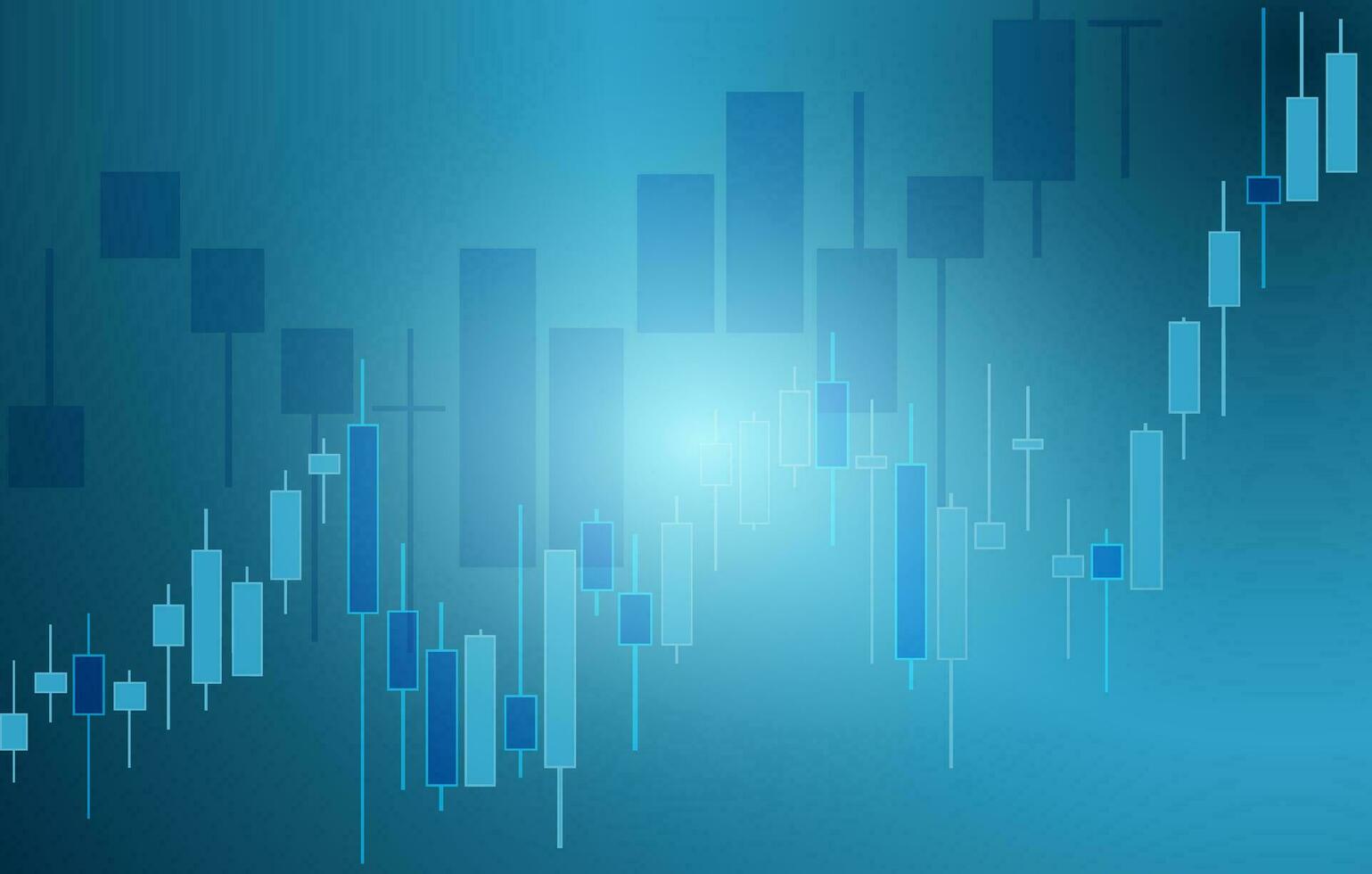 handel bakgrund, tapet. finansiell ljusstake Diagram, Stöd och motstånd nivå Diagram. diagram för forex handel vektor