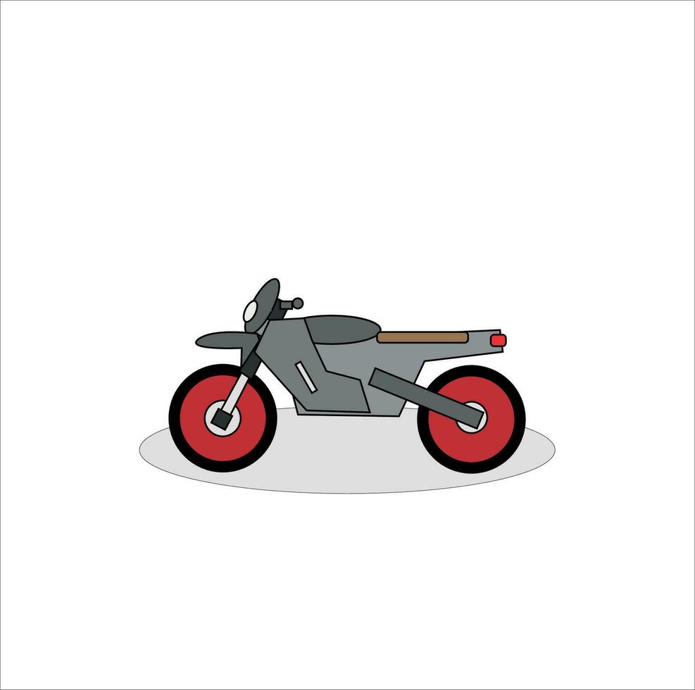 illustration av en klassisk motorcykel vektor