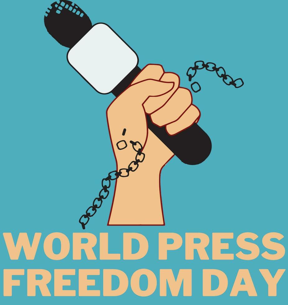 Vorlage zum Welttag der Pressefreiheit vektor