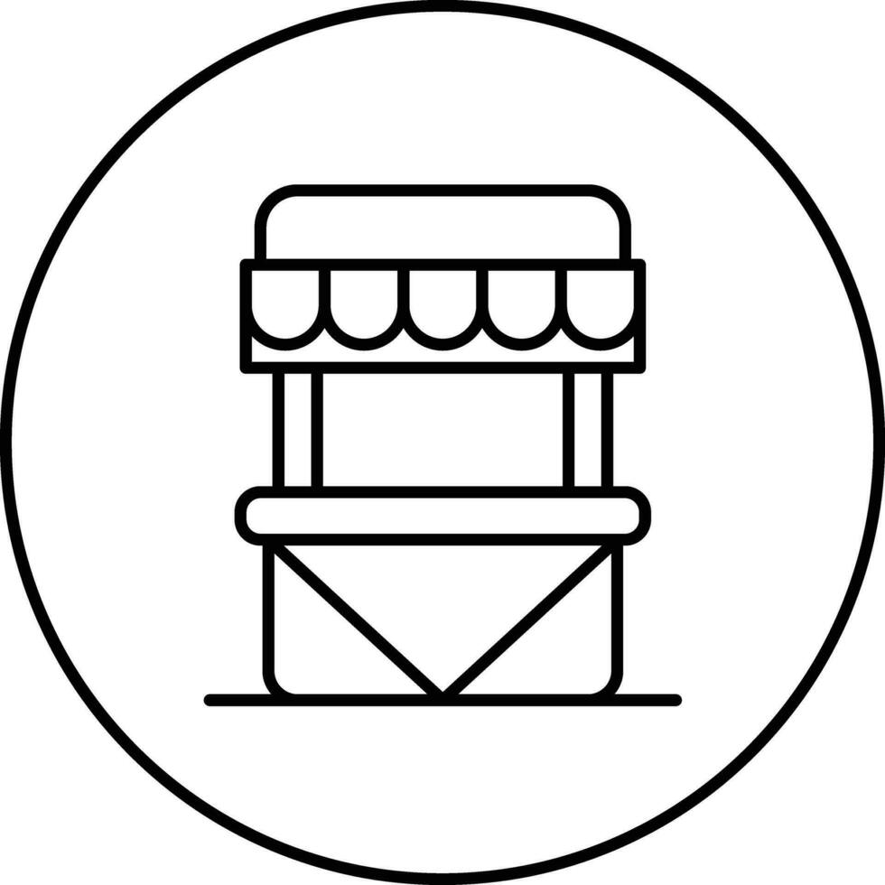 Straße Markt Vektor Symbol