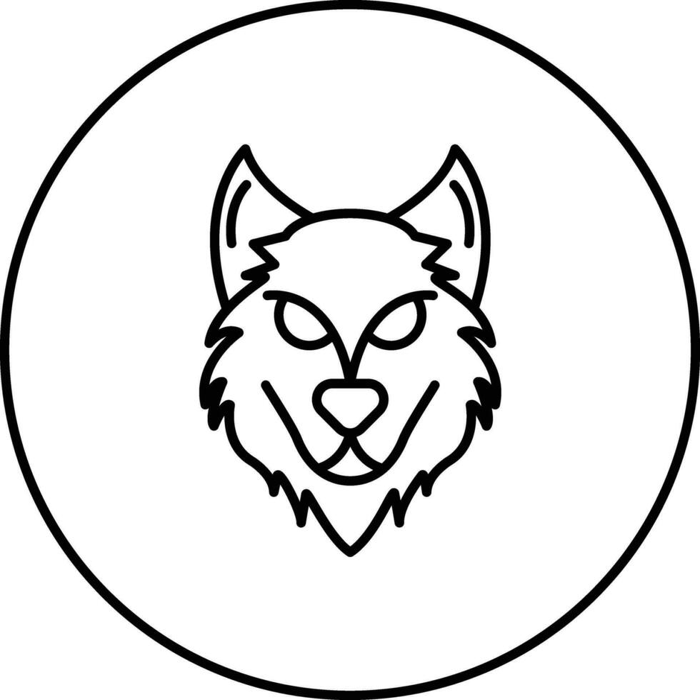 Wolf-Vektor-Symbol vektor