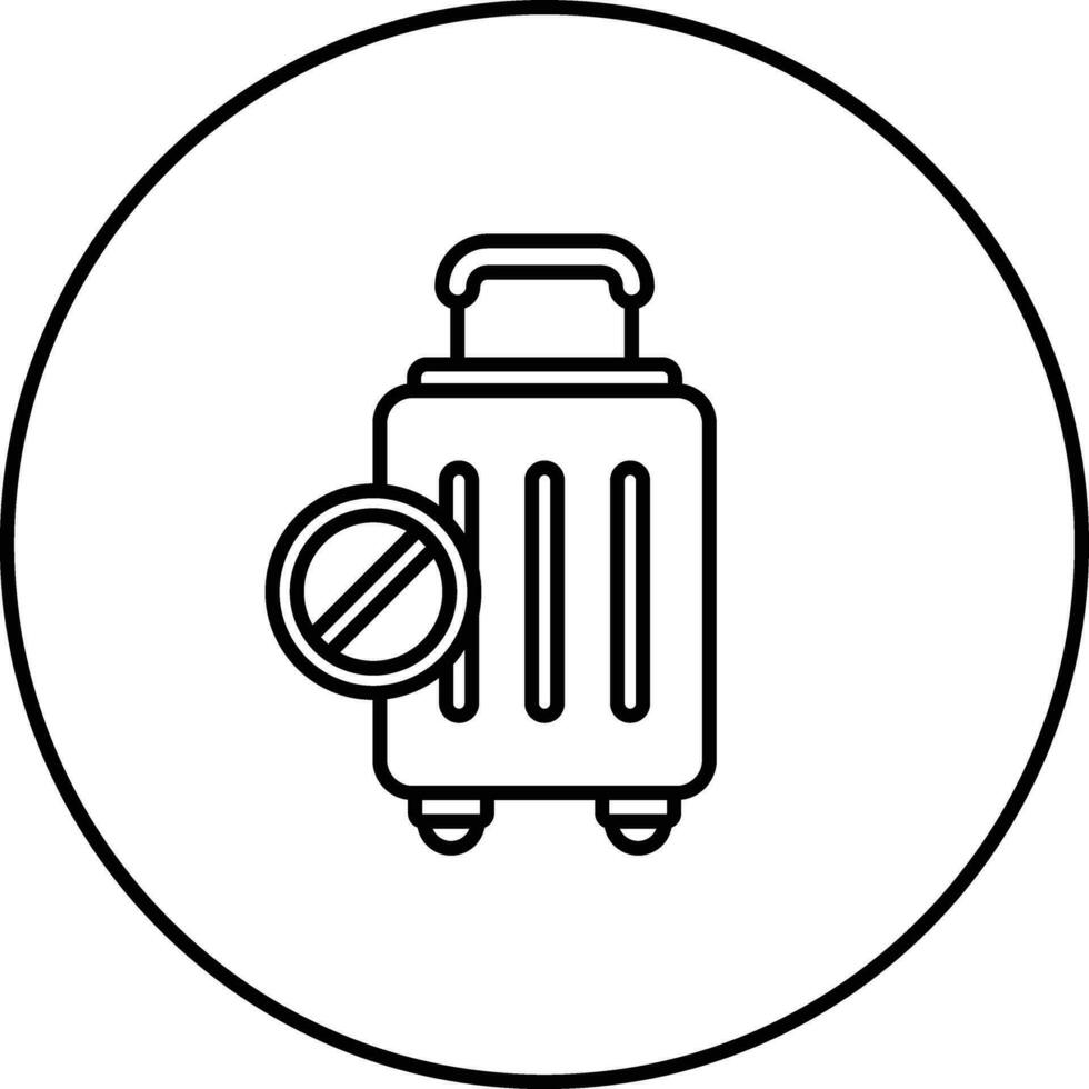 Reise Beschränkungen Vektor Symbol