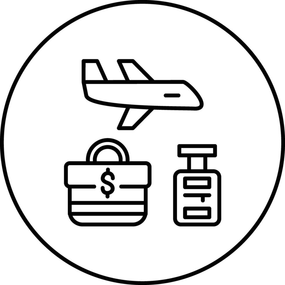 Geschäft Ausflug Vektor Symbol