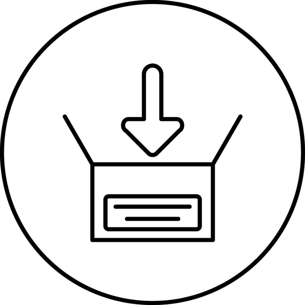 Paket im Vektor Symbol