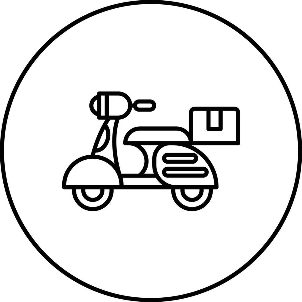 leverans på cykel vektor ikon