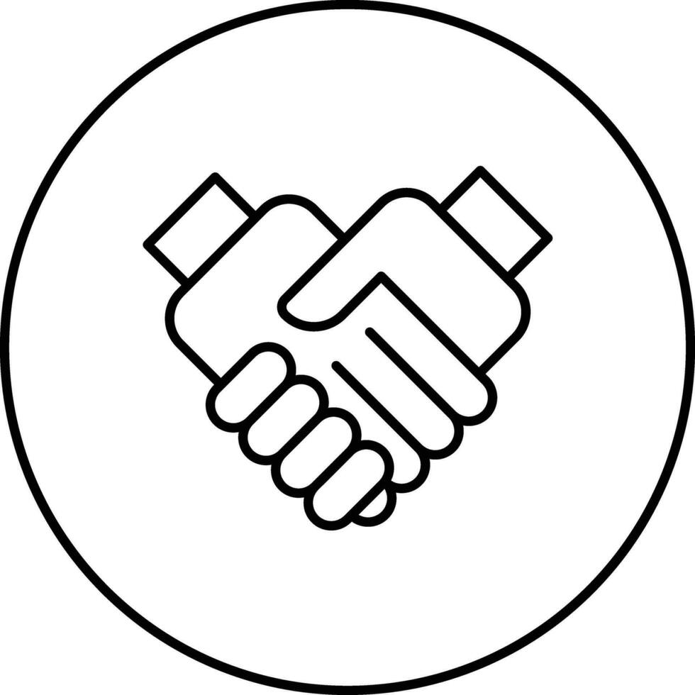 Handshake-Vektor-Symbol vektor