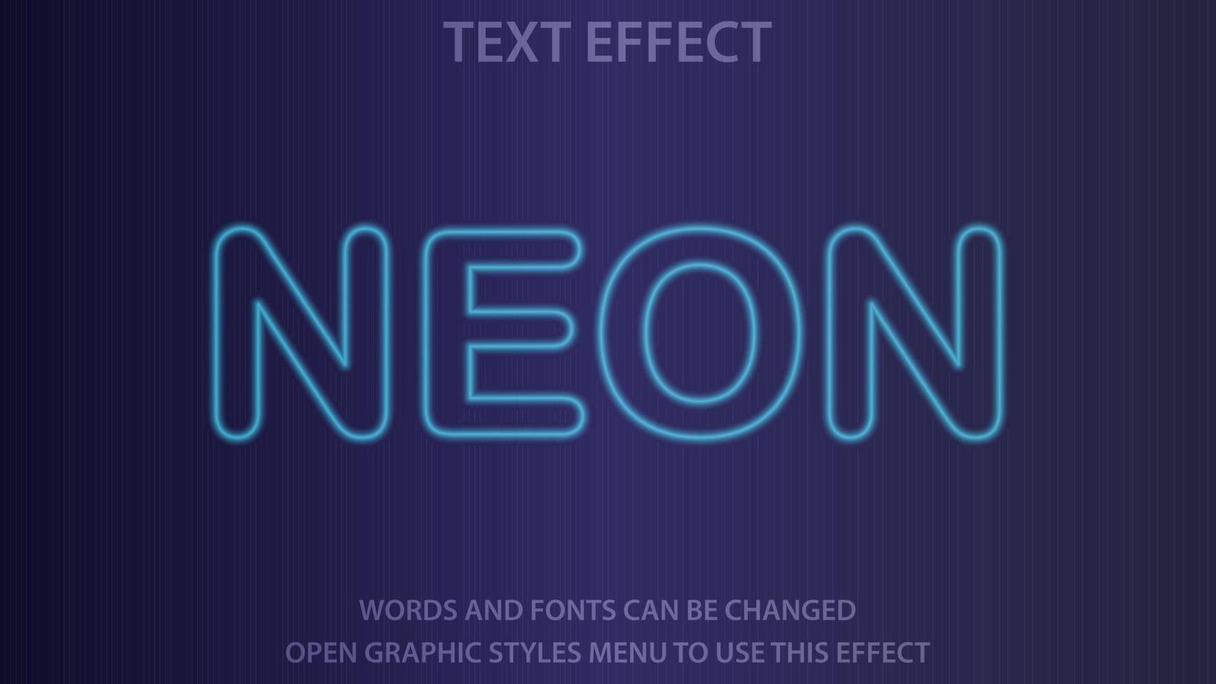 Neon-Stil weiße bunte Effektvorlage mit fettem 3D-Stil vektor