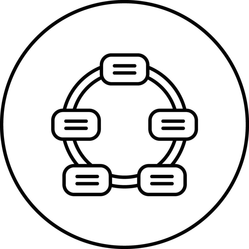 Nichtrichtungs Zyklus Vektor Symbol