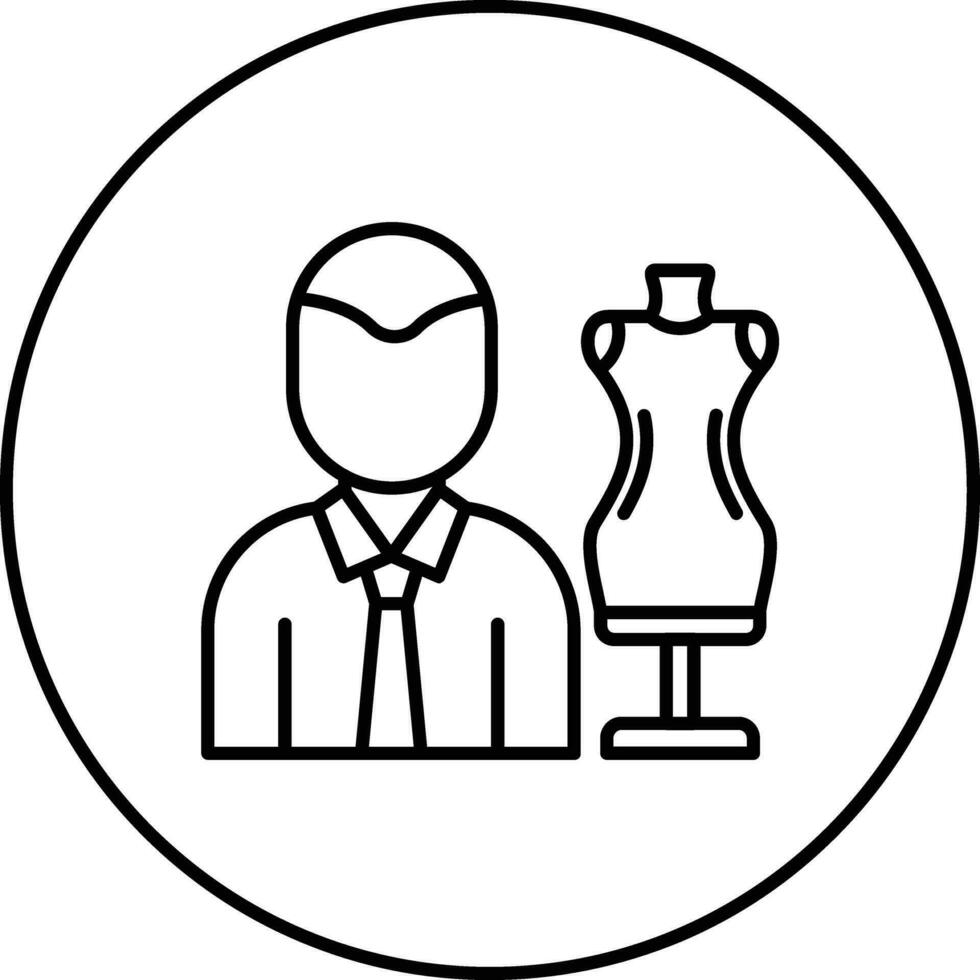 Mode Designer männlich Vektor Symbol