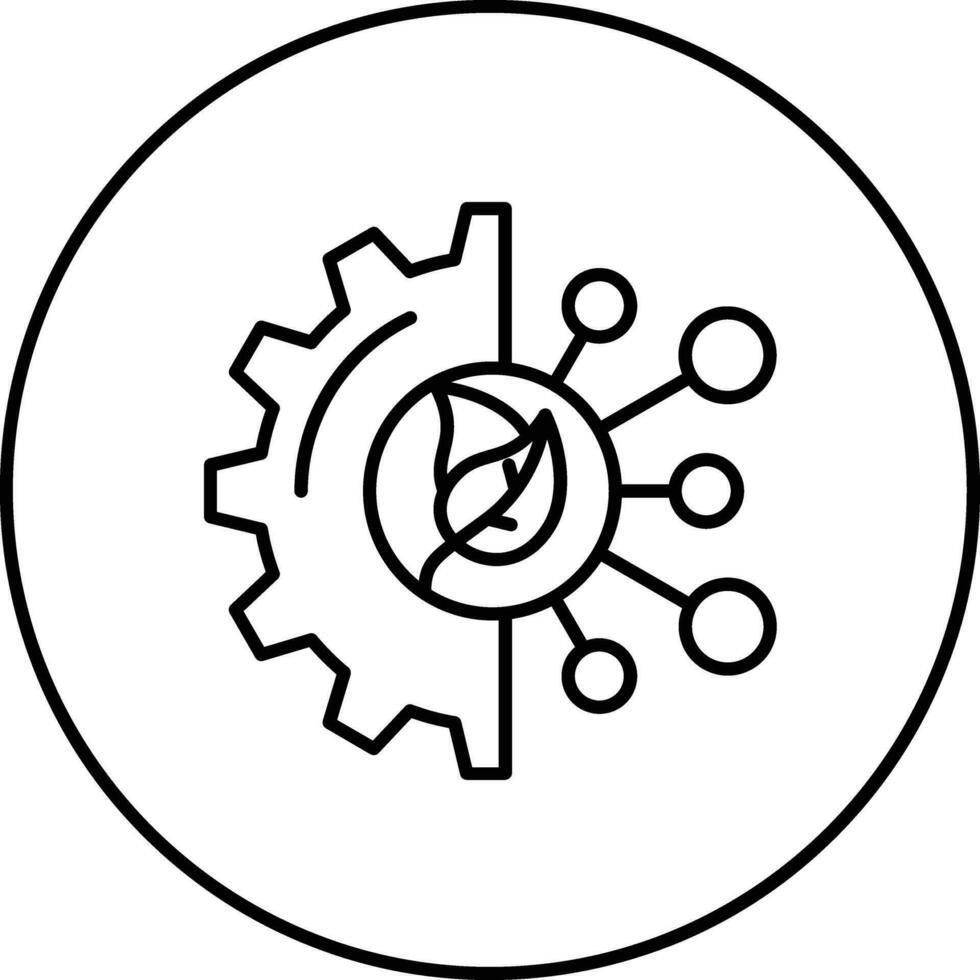 nachhaltig Technologie Vektor Symbol