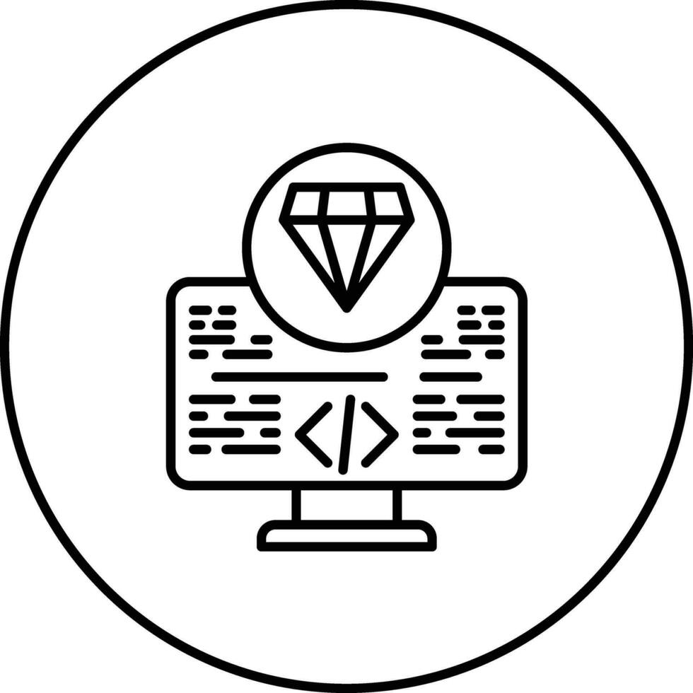wertvoll Software Vektor Symbol