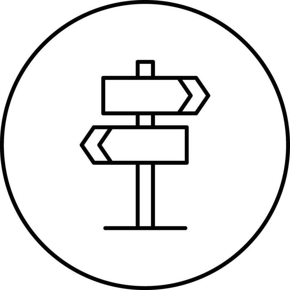 Wegweiser-Vektor-Symbol vektor