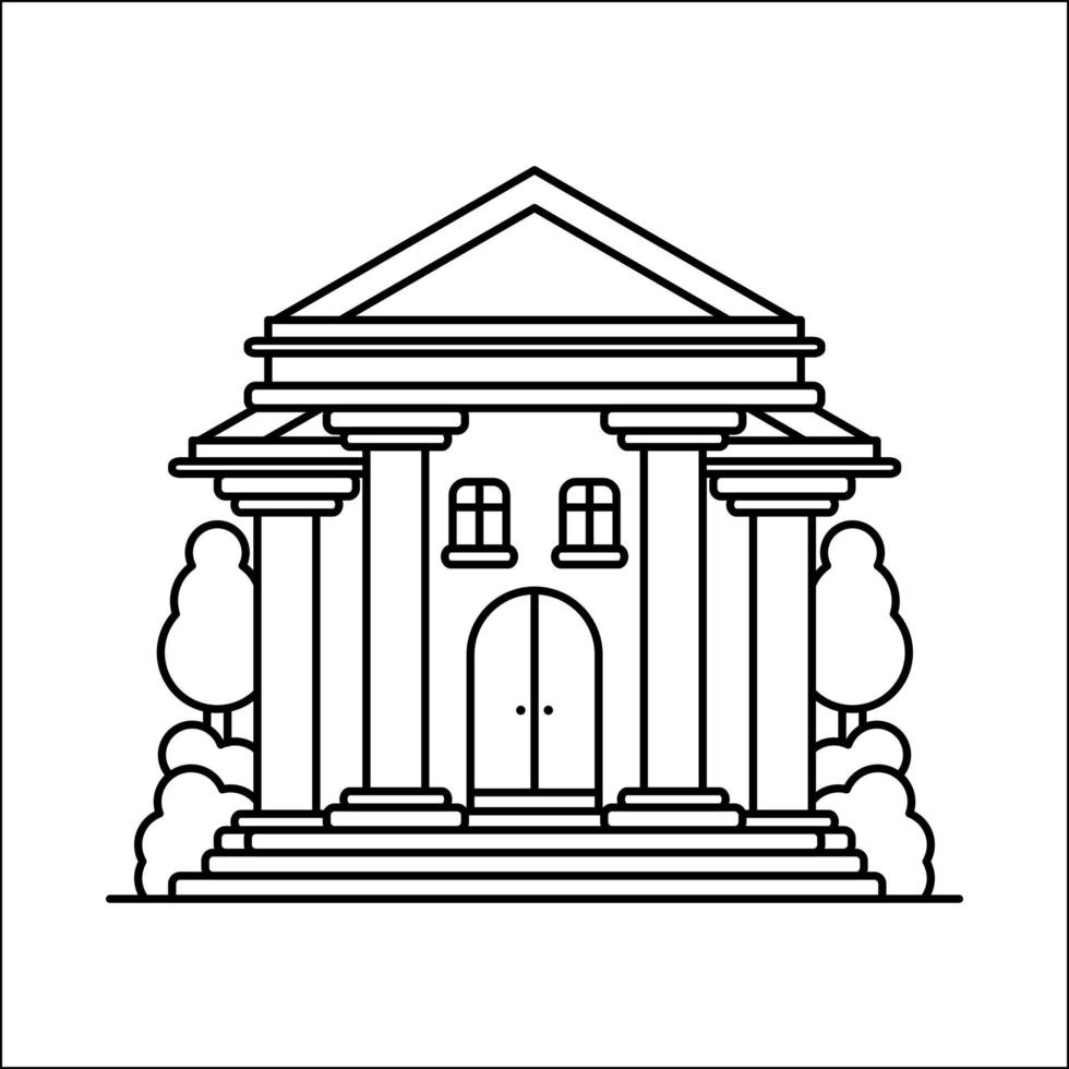 stadsbyggnad disposition design för ritbok stil nitton vektor