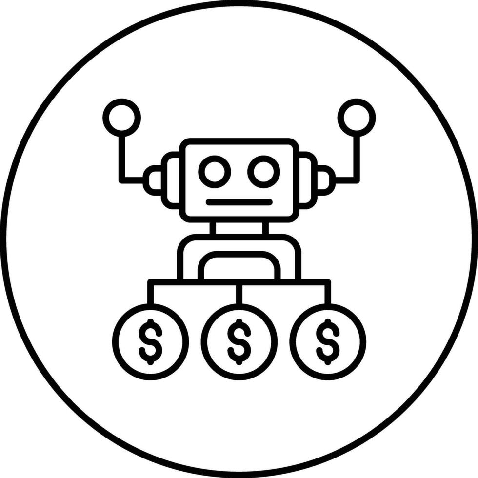 robot rådgivare vektor ikon
