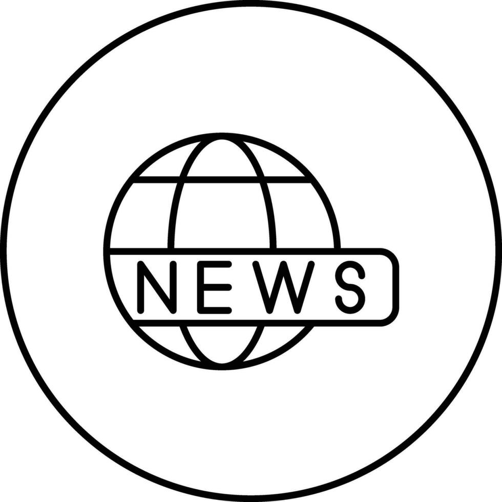 Vektorsymbol für aktuelle Nachrichten vektor