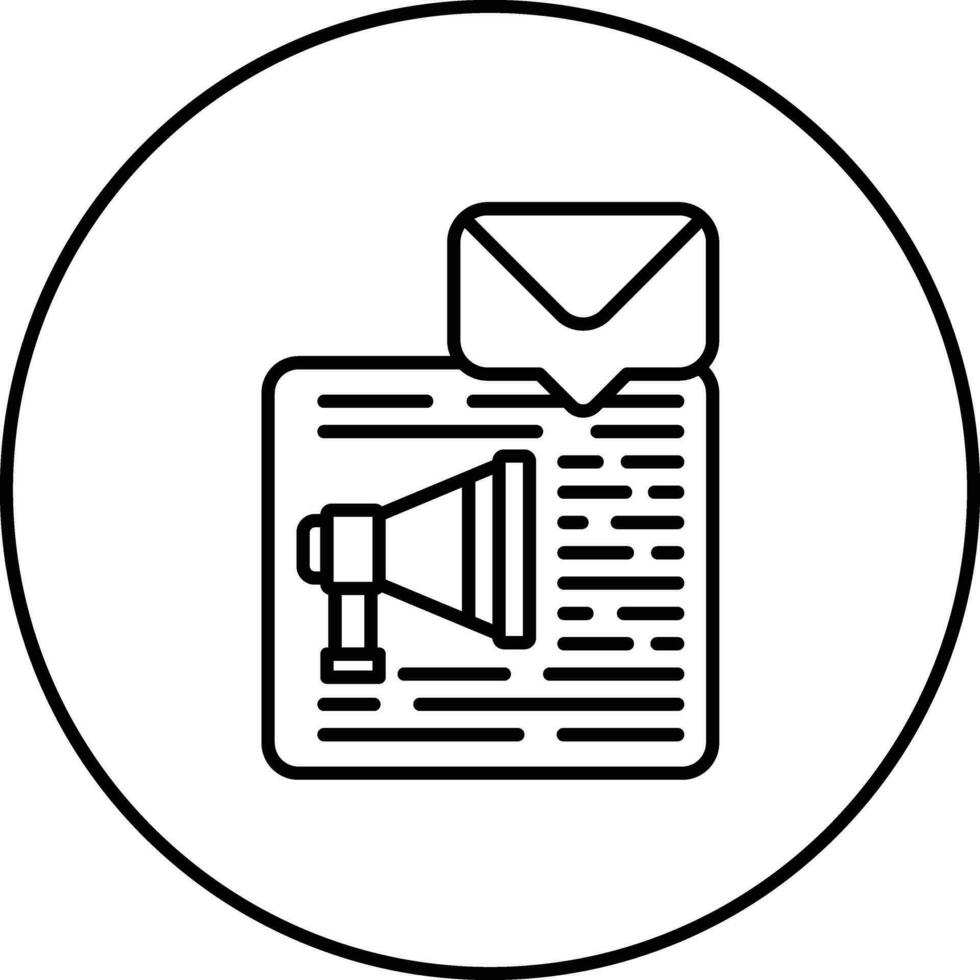 Email Direkte Marketing Vektor Symbol